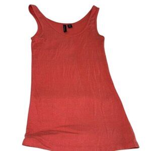 Cynthia Rowley Womens Coral Tank Top M 100% Cotton Sleeveless Casual